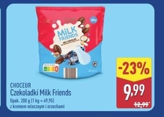 czekoladki Milk Friends z kremem mlecznym i orzechami