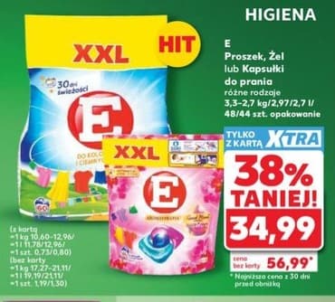 proszek, żel lub kapsułki do prania