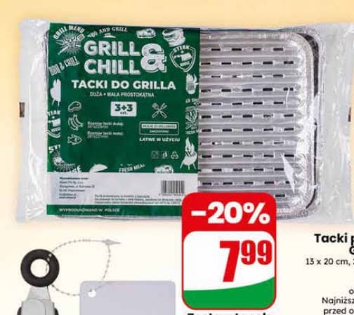 Grill & Chill zestaw tacek aluminiowych 3+3szt.