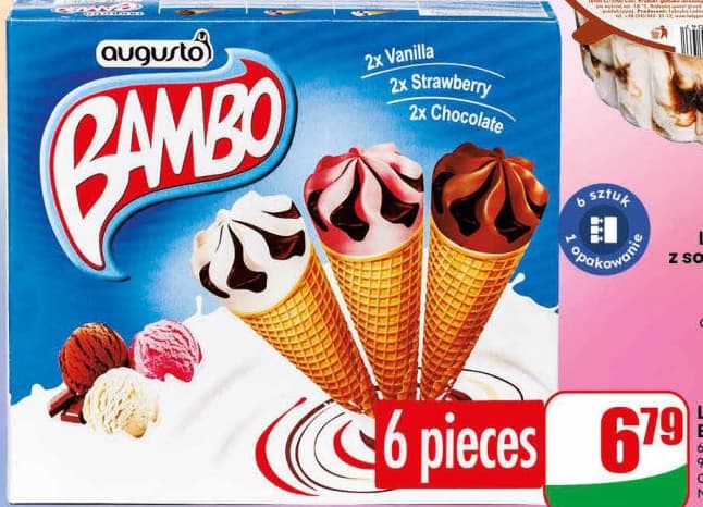 lody rożek Bambo
