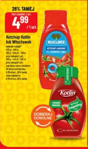 ketchup różne marki
