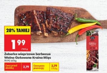 żeberka wieprzowe barbecue gotowane
