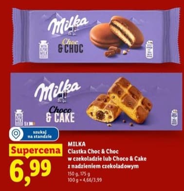 ciastka Choc & Choc lub Choco & Cake z nadzieniem czekoladowym