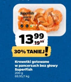 krewetki gotowane w pancerzach bez głowy