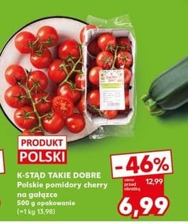 pomidory cherry na gałązce