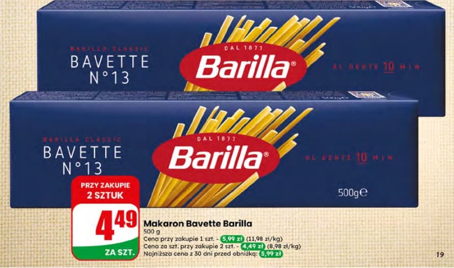 makaron Bavette