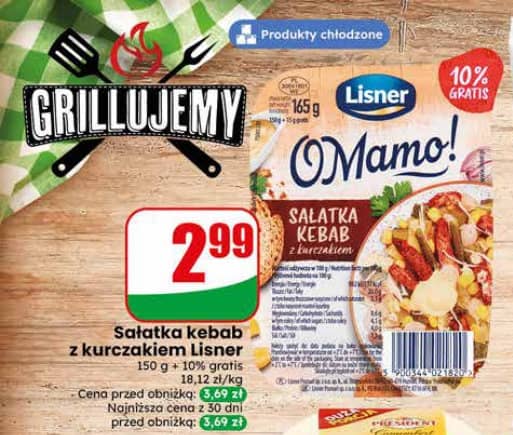 Lisner sałatka kebab z kurczakiem 150g