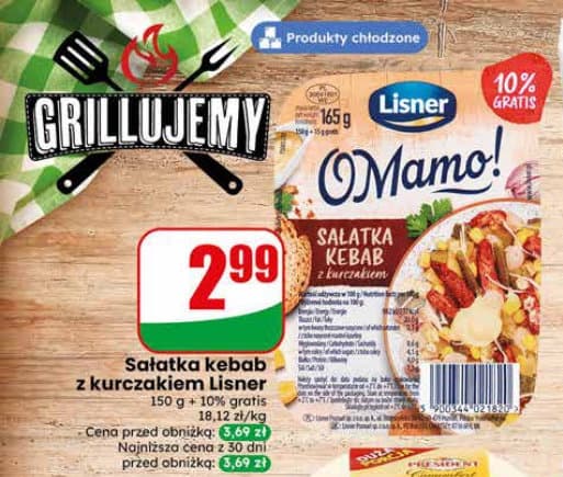 sałatka kebab z kurczakiem