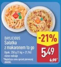 Daylicious sałatka z makaronem to go 250g