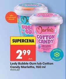 lody Bubble Gum lub Cotton Candy