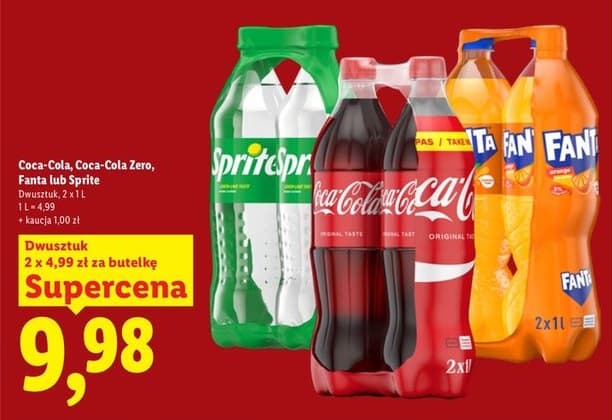 napój gazowany różne marki