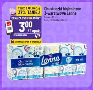 chusteczki higieniczne 3-warstwowe