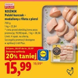 medaliony z fileta z piersi kurczaka polski