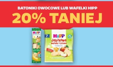 batoniki owocowe lub wafelki