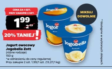 Jogobella Zott jogurt owocowy 150g