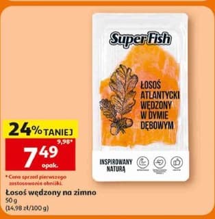 łosoś atlantycki wędzony w dymie dębowym