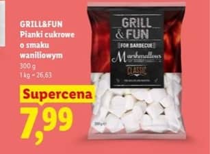 GRILL&FUN pianki cukrowe o smaku waniliowym 300g