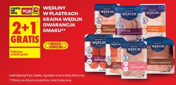 wszystkie wędliny w plastrach