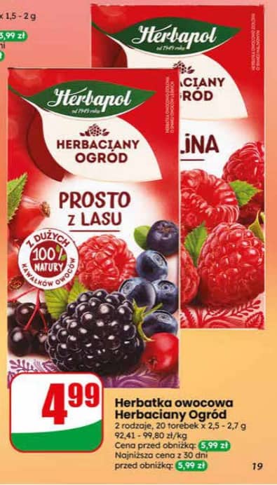 Herbapol herbatka owocowa Herbaciacy Ogród 20torebek x 2.5-2.7g