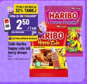 żelki happy cola lub berry dream