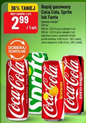 napój gazowany różne marki