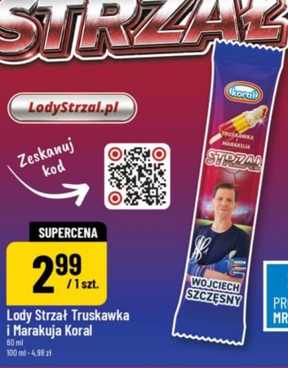 lody Strzał truskawka i marakuja