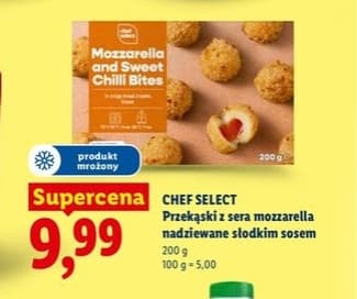 przekąski z sera mozzarella nadziewane słodkim sosem