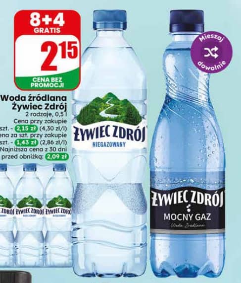 Żywiec Zdrój woda źródlana 0.5l