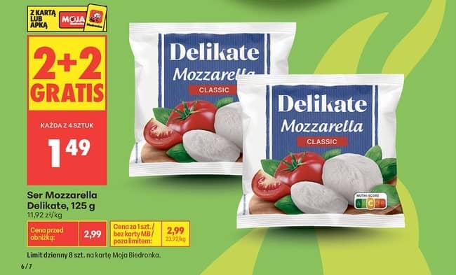 Delikate ser mozzarella classic 125g