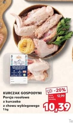porcja rosołowa z kurczaka z chowu wybiegowego