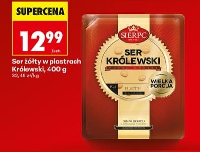 ser żółty w plastrach królewski