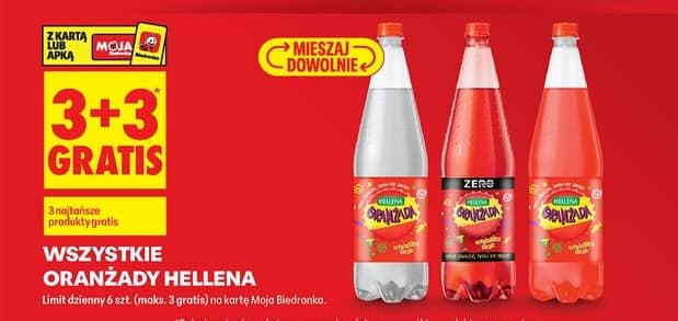 Hellena napój gazowany oranżada 1.25l