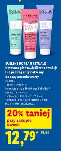 kremowa pianka, delikatna emulsja lub peeling enzymatyczny do oczyszczania twarzy
