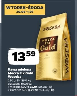 Woseba kawa mielona Mocca Fix Gold 250g