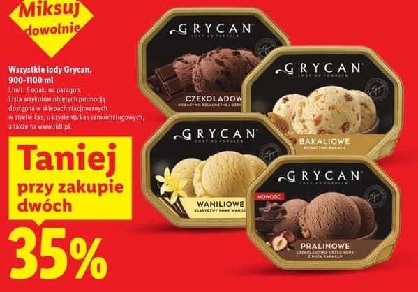 wszystkie lody