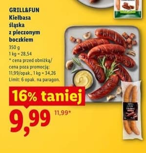 kiełbasa śląska z pieczonym boczkiem