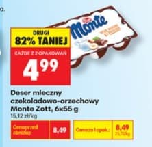 deser mleczny czekoladowo-orzechowy
