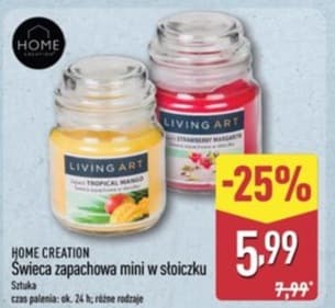 świeca zapachowa mini w słoiczku