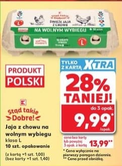 jaja z chowu na wolnym wybiegu