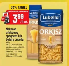 Lubella makaron krajanka lub nitka 5-jajeczna 400g