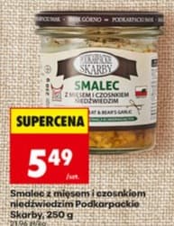 smalec z mięsem i czosnkiem niedźwiedzim