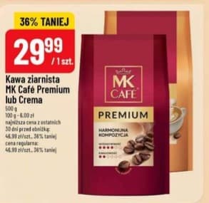 kawa ziarnista Premium lub Crema