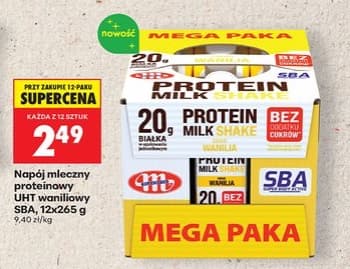 napój mleczny proteinowy UHT waniliowy