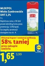 Mlekpol mleko Zambrowskie UHT 3,2% 1l