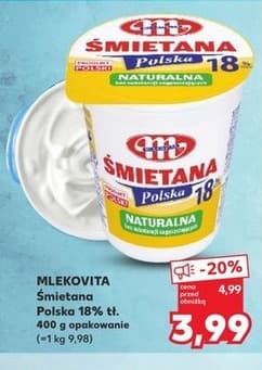 śmietana Polska 18% tłuszczu