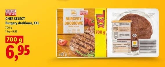 Chef Select burgery drobiowe XXL 700g