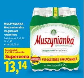 woda mineralna magnezowo-wapniowa niskonasycona