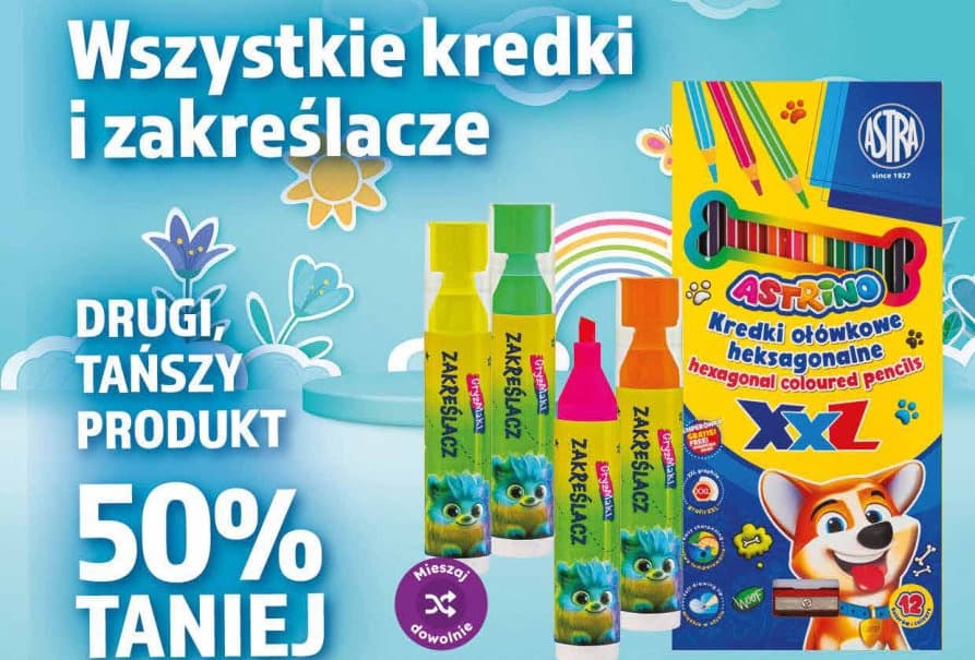 Wszystkie kredki i zakreślacze