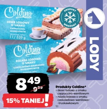 lody deserowe i rolada lodowa