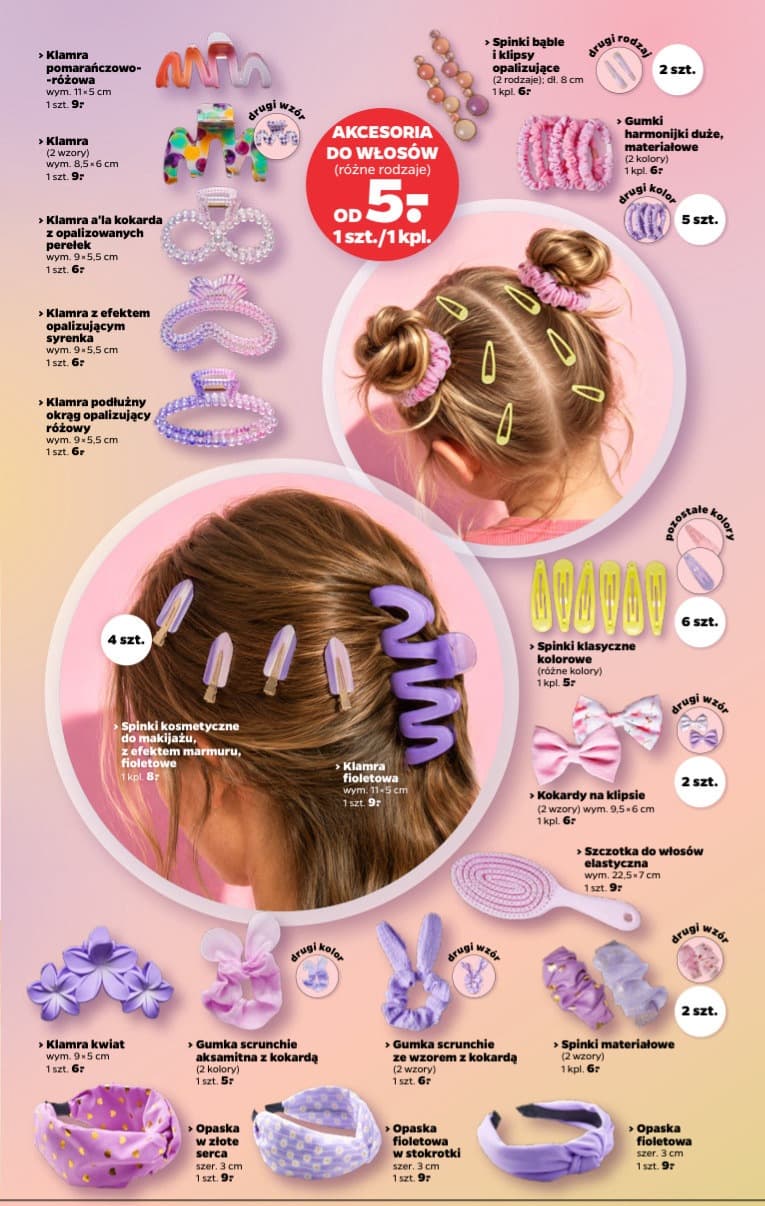 gumka scrunchie ze wzorem z kokardą